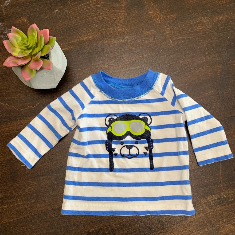 🤩5 for 25! 🤩 Long Sleeve Striped Shirt (3M)